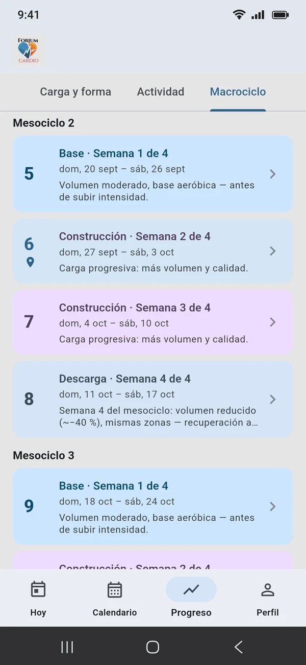 Android · Macrociclo