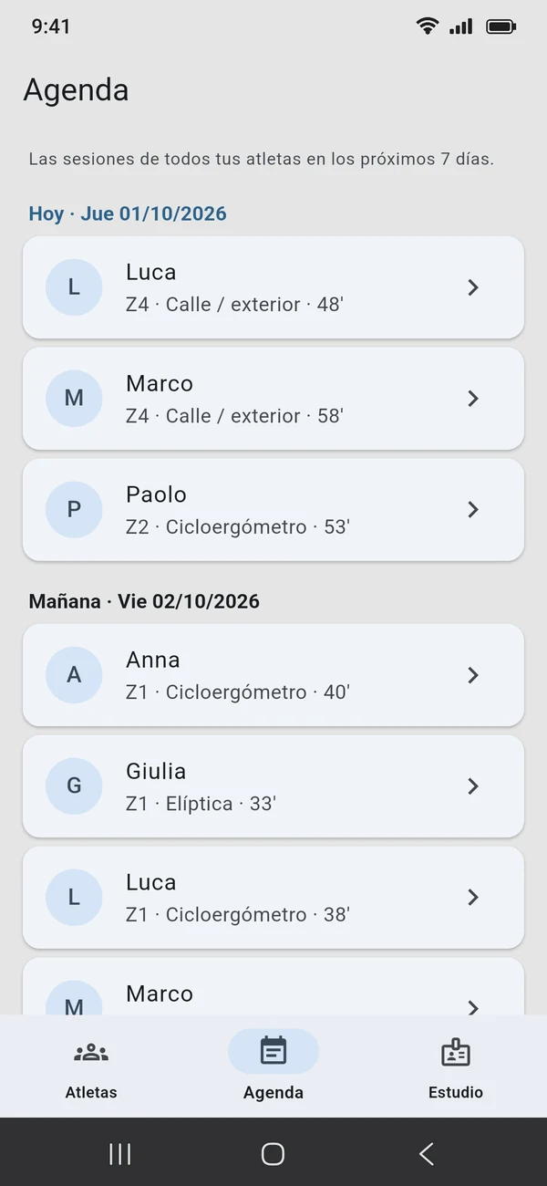 Android · Agenda