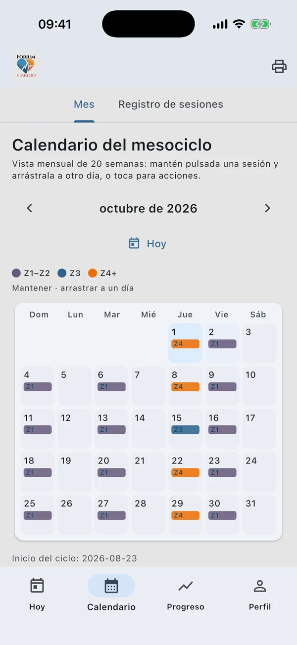 iPhone · Calendario