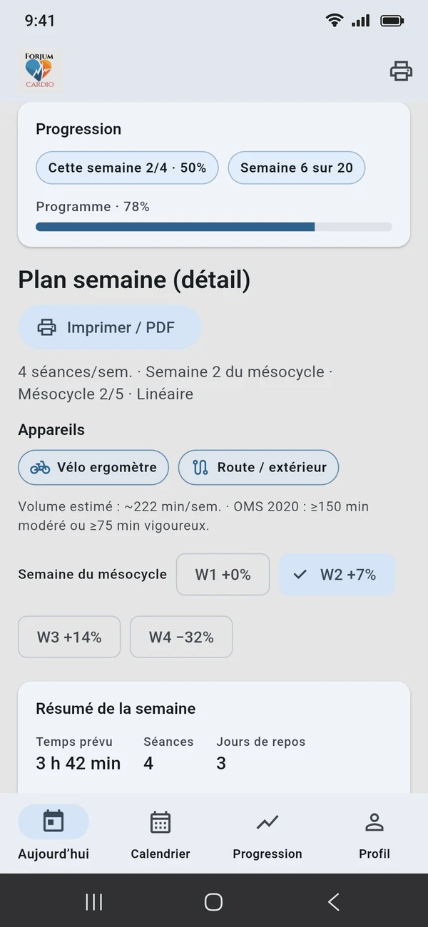 Android · Semaine