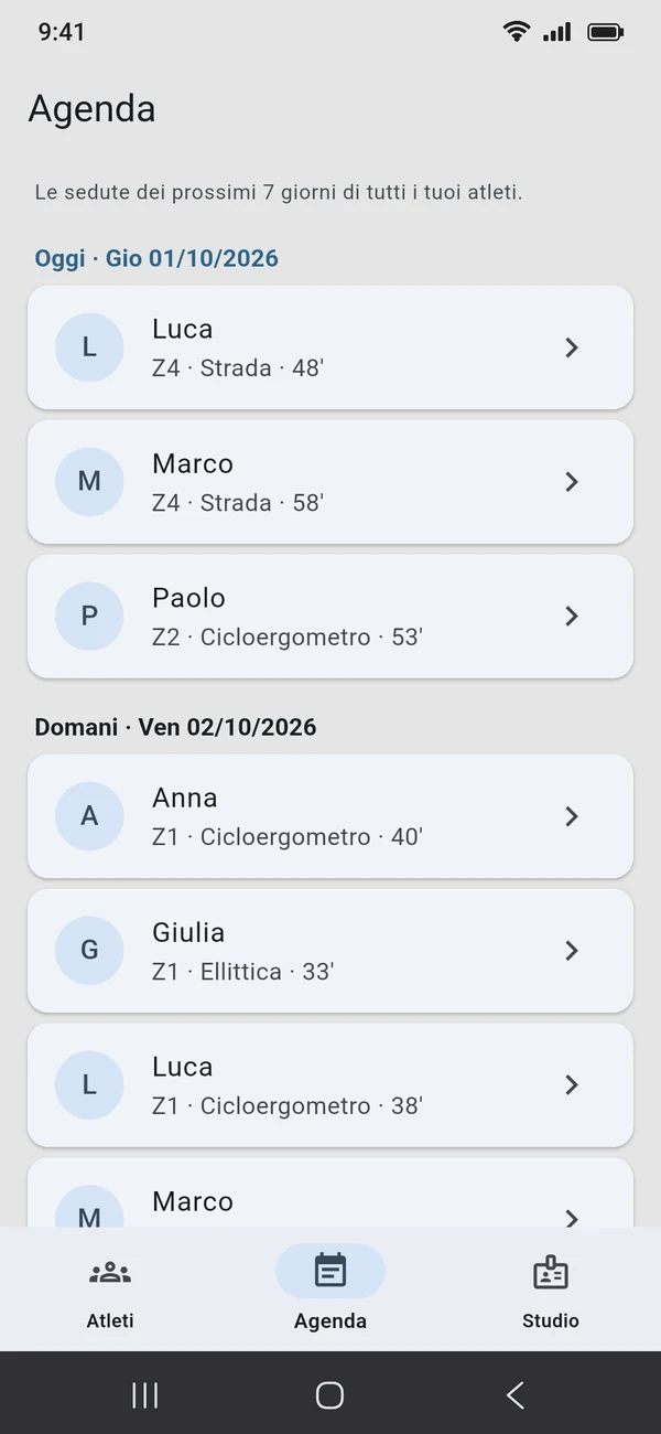Android · Agenda