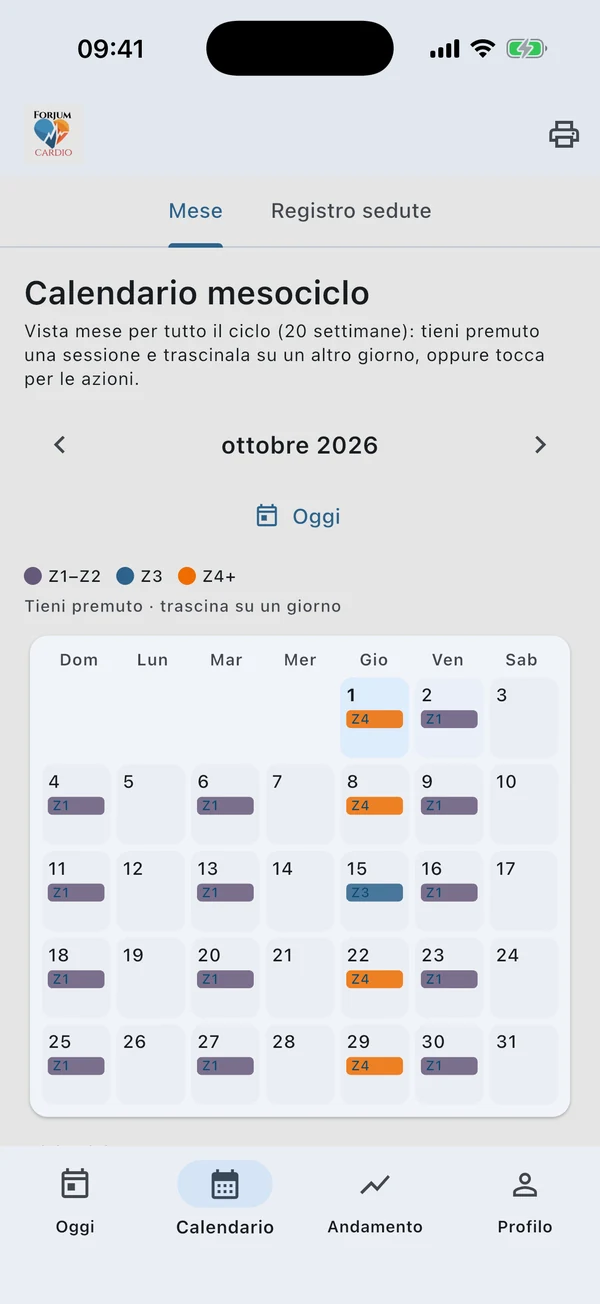 iPhone · Calendario